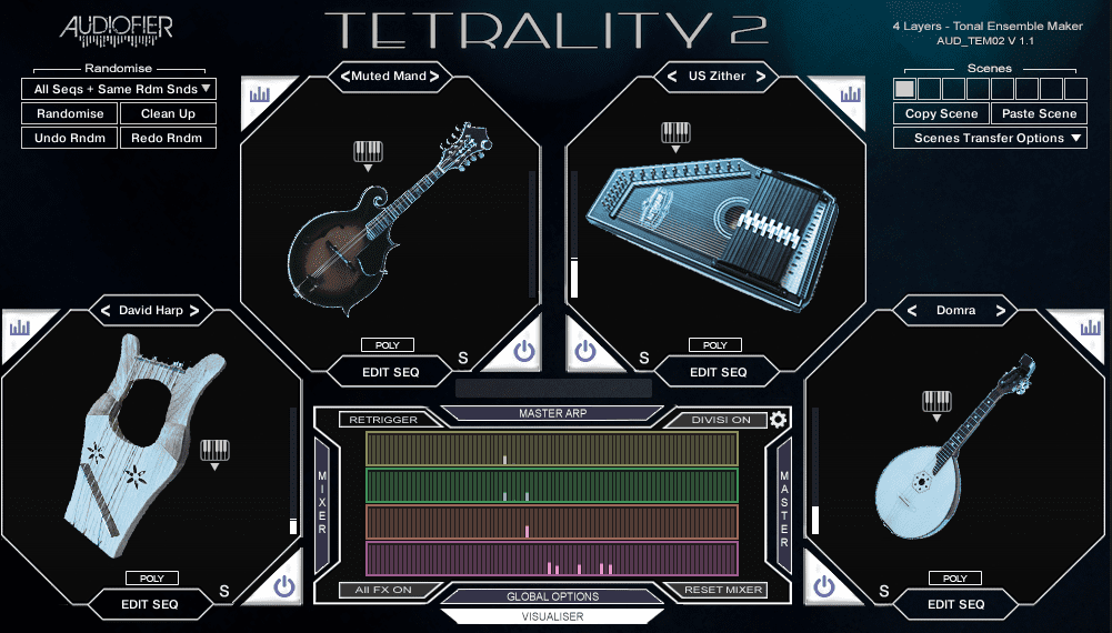 New Audiofier Tetrality 2 | Tonal Ensemble Maker | Kontakt Library | Download/Activation Card