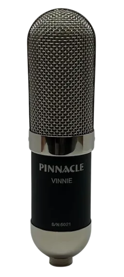 New Pinnacle Microphones Vinnie Deluxe | Long Ribbon Microphone | Black