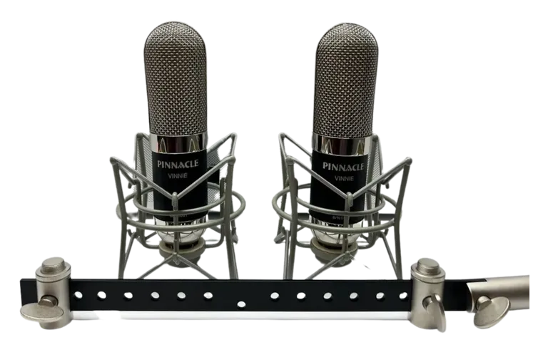 New Pinnacle Microphones Vinnie | Stereo Pair | Long Ribbon Microphone | Black