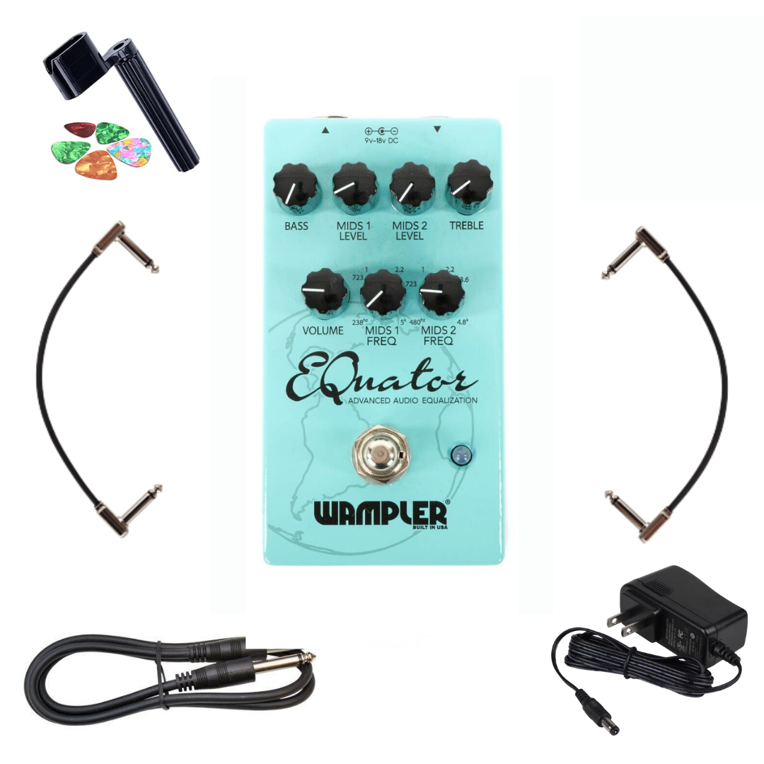 New Wampler Equator Parametric EQ | Guitar Effects Pedal | Bundle