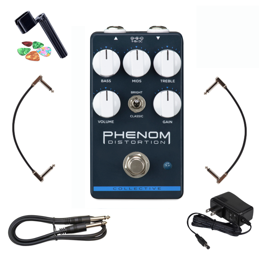 New Wampler Phenom Distortion | Compact Guitar Effects Pedal | Bundle