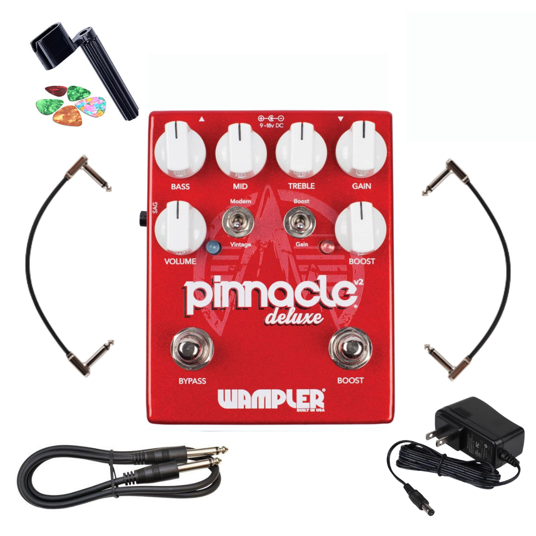 New Wampler Pinnacle Deluxe V2 | Guitar Effects Pedal | Bundle