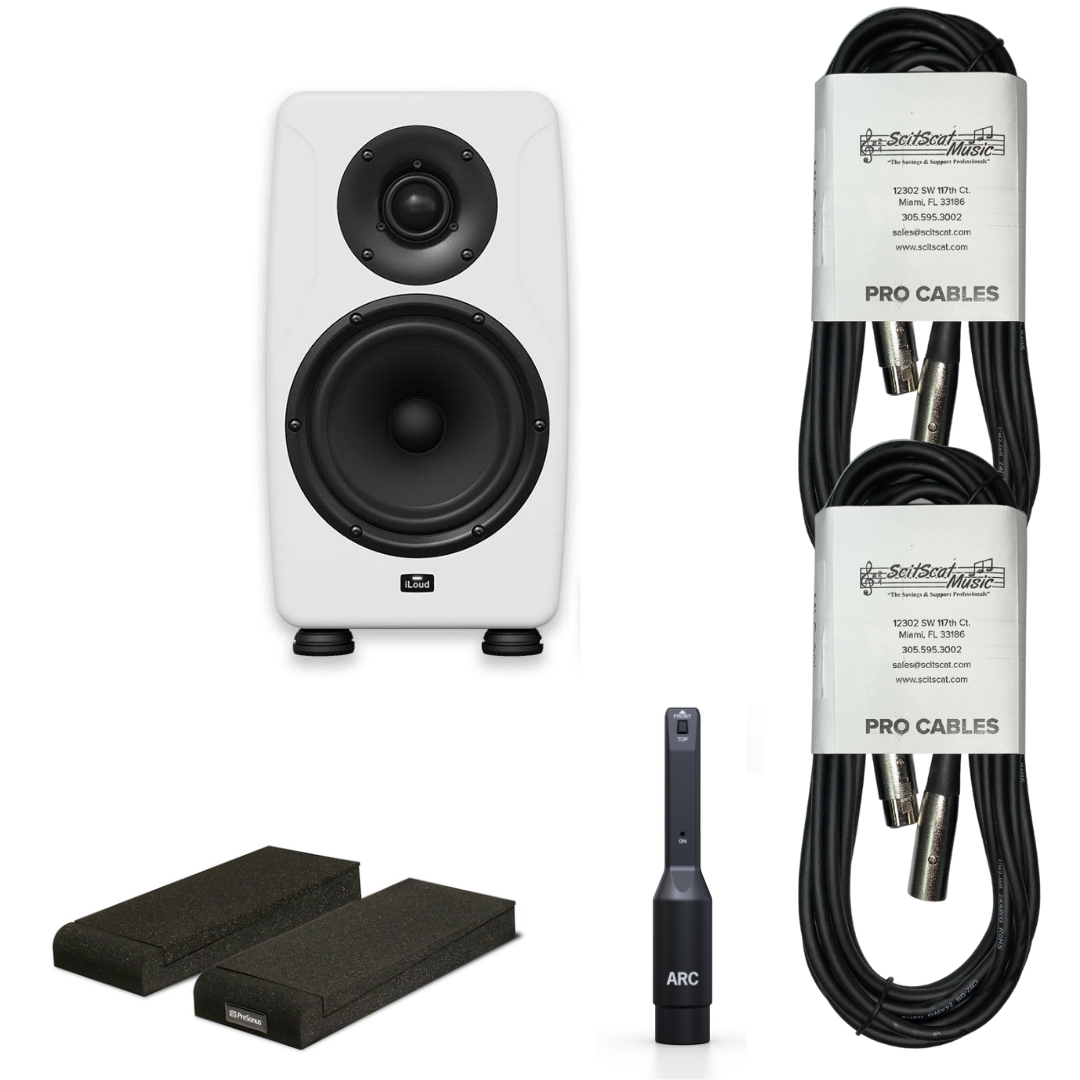 New IK Multimedia iLoud Precision 6 Monitor | Engineered to Perfection | Single | White