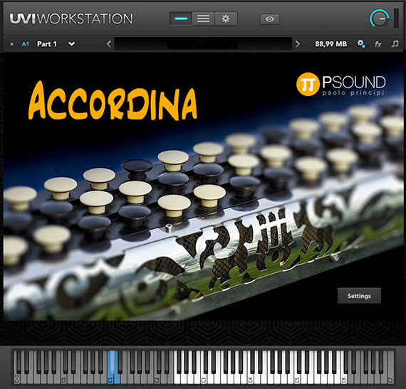 New PSound Accordina | Virtual Accordina | Software | Mac/PC | AU/VST/AAX  (Download/Activation Card)
