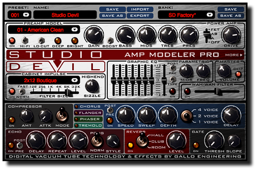 New Studio Devil AMP Modeler Pro - Guitar Amp and Effects Modeling Plug-In | AAX/AU/VST | Mac/PC | Download