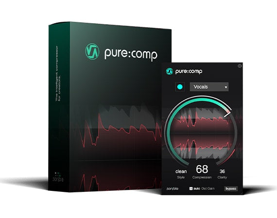 New Sonible Pure:Comp | Plug-in | AAX/AU/VST | MAC/PC | Download/Activation Card