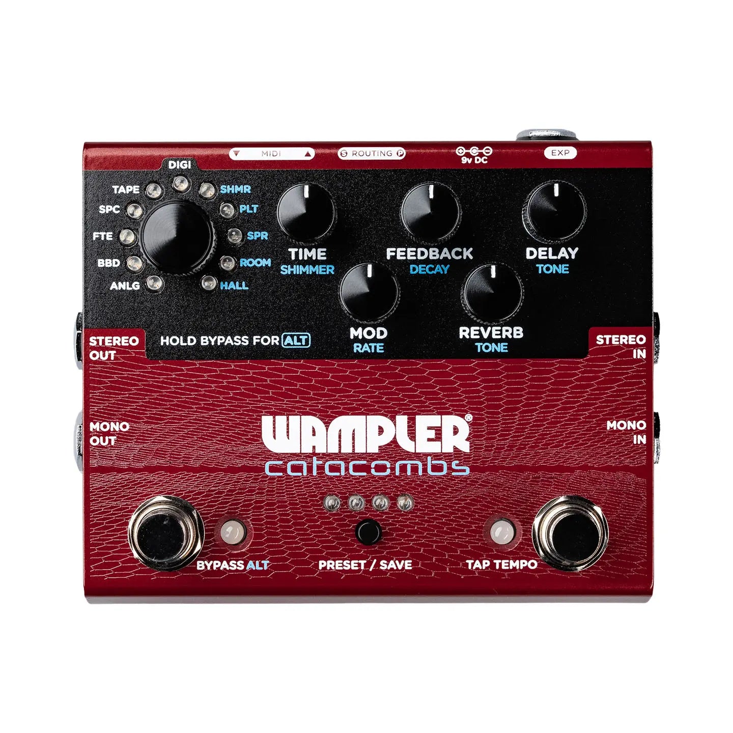 Wampler Catacombs - Reverb & Delay Compact Pedal Without Compromise