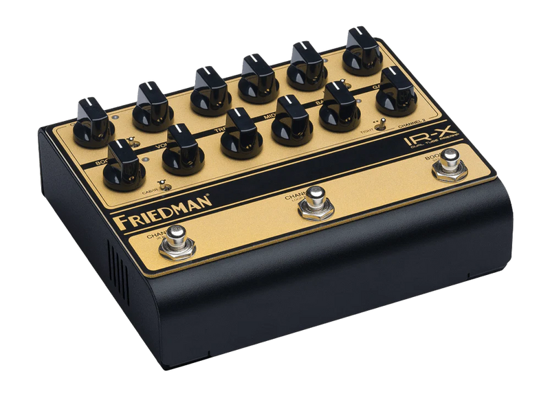 Friedman Amplification IR-X PEDAL | Dual Tube Preamp & DI – Simple All-Tube Direct Solution Guitar Compact Amplifier Gain Pedal | Full Warranty