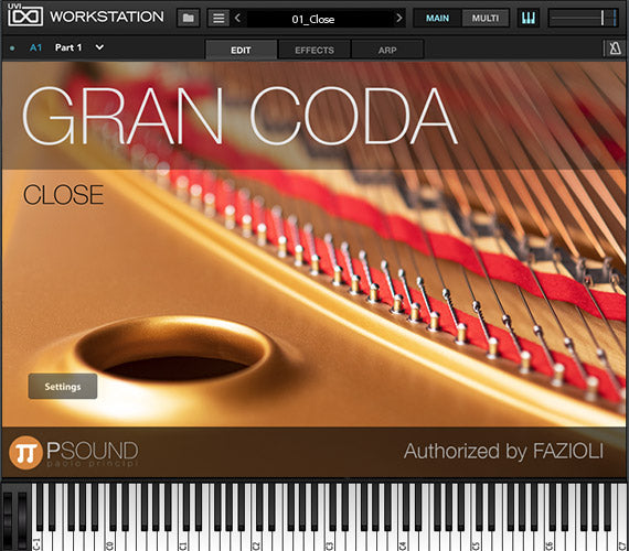 New PSound  Gran Coda (Authorized by FAZIOLI) | Software | Mac/PC | AU/VST/AAX (Download/Activation Card)