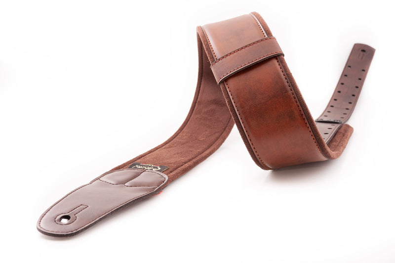 New Right On! Straps - Steady Mojo Charm Brown | Guitar/Bass Strap | Extends up to 57"