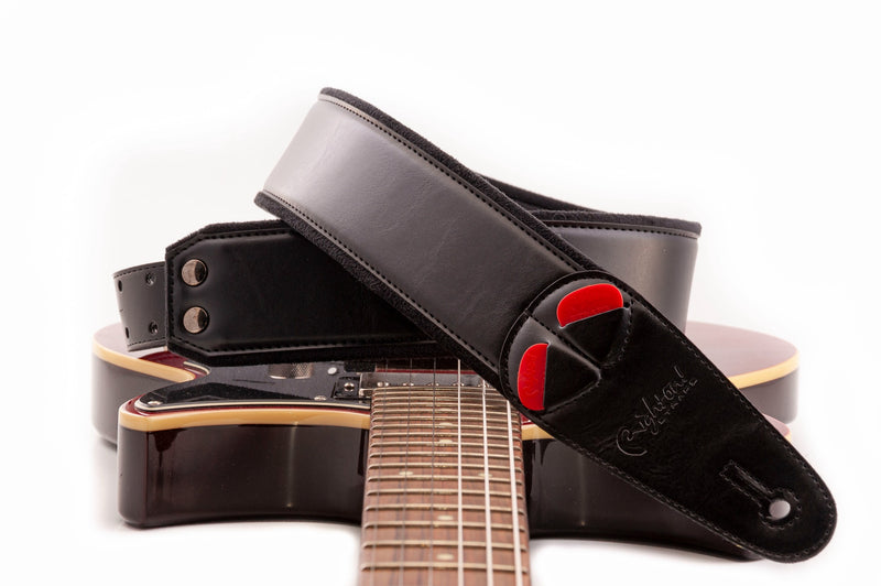New Right On! Straps - Steady Mojo Charm Black | Guitar/Bass Strap | Extends up to 57"