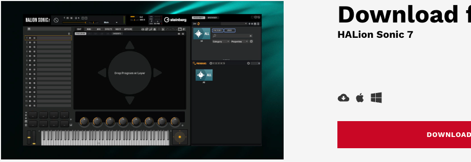 New Steinberg HALion Sonic 7 Collection - Mac/PC Music Software MAC/PC