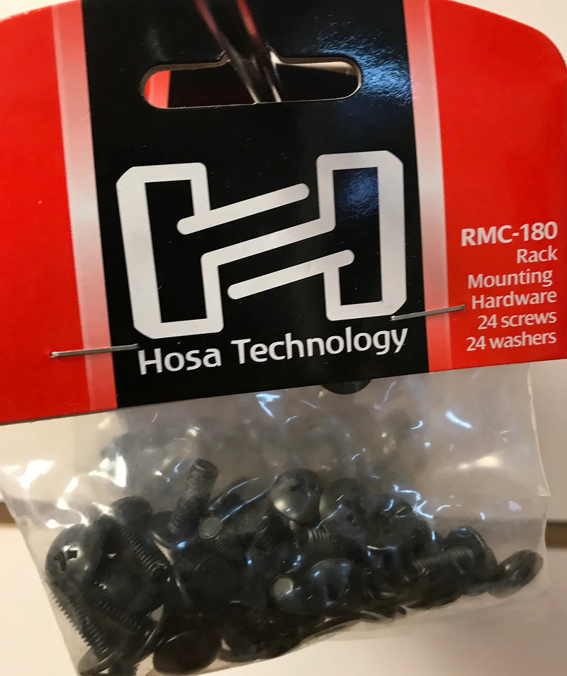 New Hosa RMC-180 - Rack Mounting Hardware Black, 24 pieces (Screws & Washers)