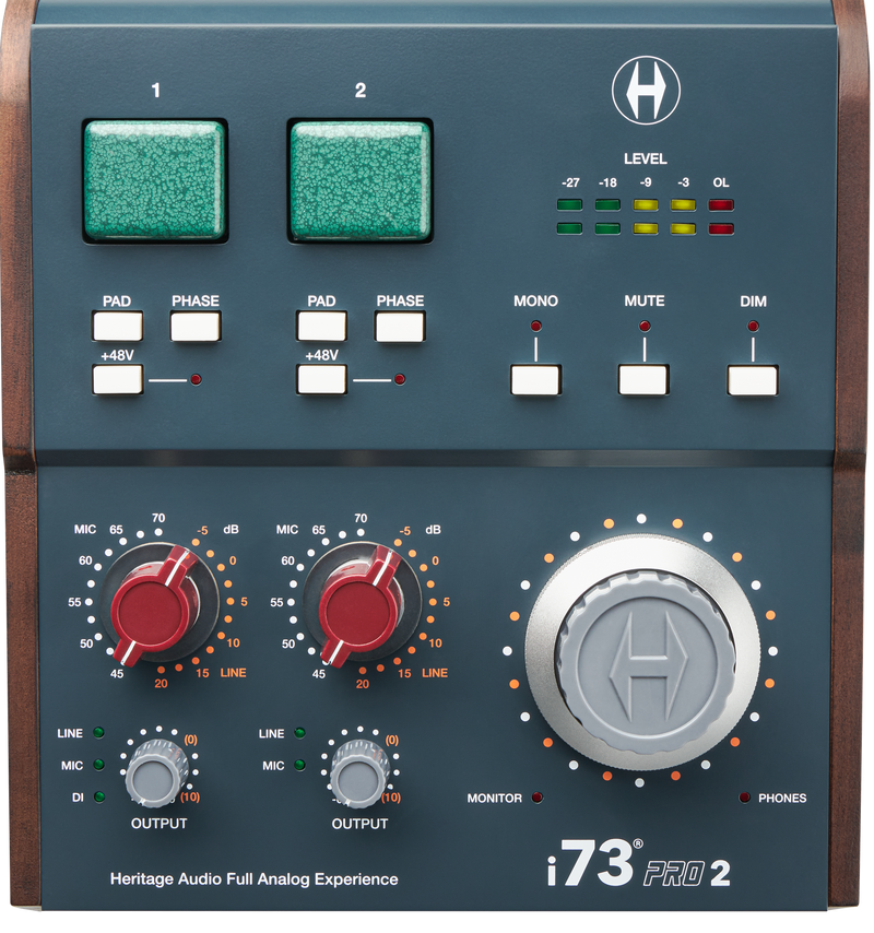 New Heritage Audio i73 Pro 2 | 2x4 USB-C Interface w/ Integrated 2x 73 Style Preamp