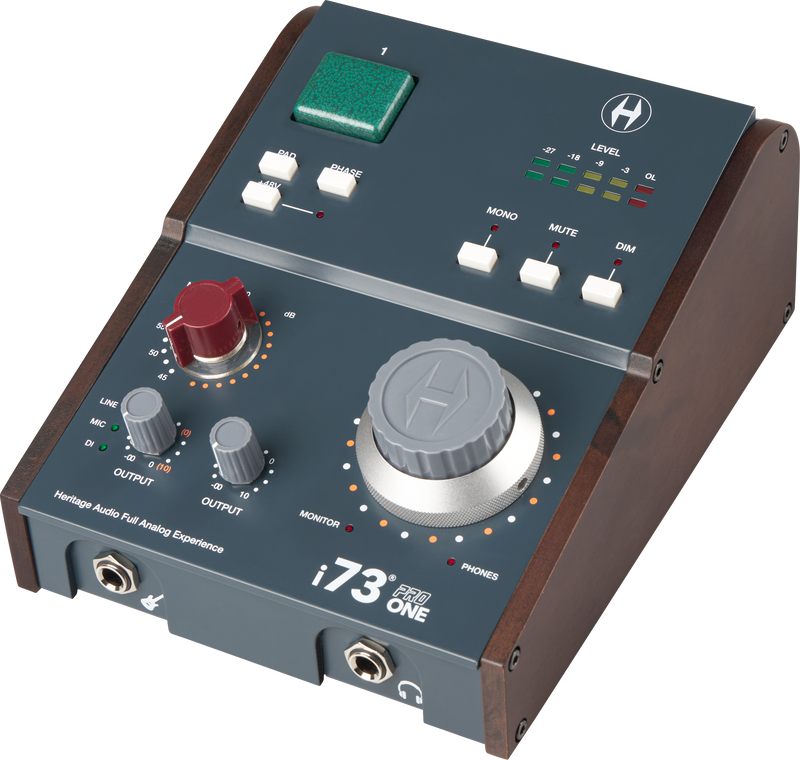 New Heritage Audio i73 Pro One | 2x4 USB-C Interface w/ Integrated 73 Style Preamp