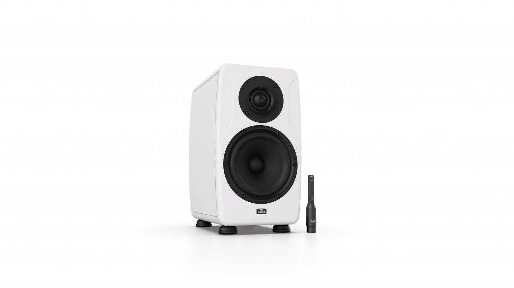 New IK Multimedia iLoud Precision 5 Monitor | Single | Hand-Crafted Reference Monitor with Room Correction | White
