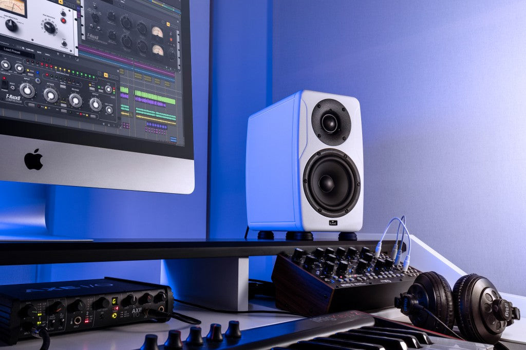 New IK Multimedia iLoud Precision 5 Monitor | Single | Hand-Crafted Reference Monitor with Room Correction | White