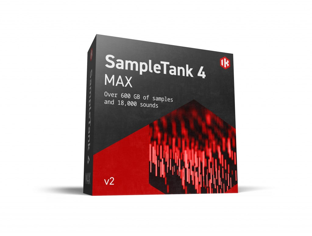 New IK Multimedia SampleTank 4 Max | Cutting-edge Sound & Groove Workstation with 100 GB of Sounds & 8000 Presets | Mac/PC | AU/AXX/VST | (Download/Activation Card)