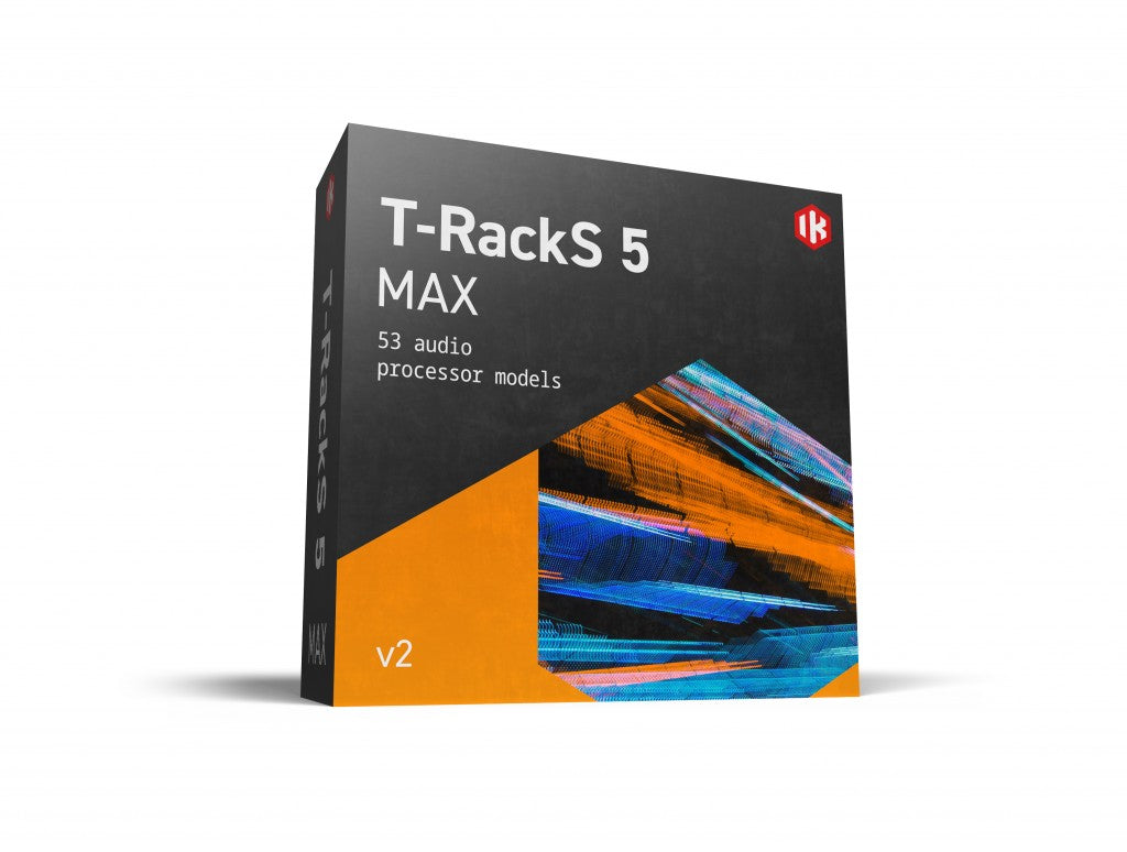 New IK Multimedia T-RackS 5 v2 MAX | CROSSGRADE | 53 High-End Audio Processors | Mixing and Mastering Workstation Software | Mac/PC | AU/AXX/VST | (Download/Activation Card)