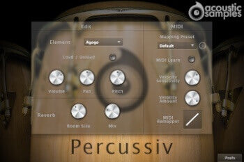 New AcousticSamples Percussiv Percussion Collection | Mac/PC | AU/AAX/VST | (Download/Activation Card)