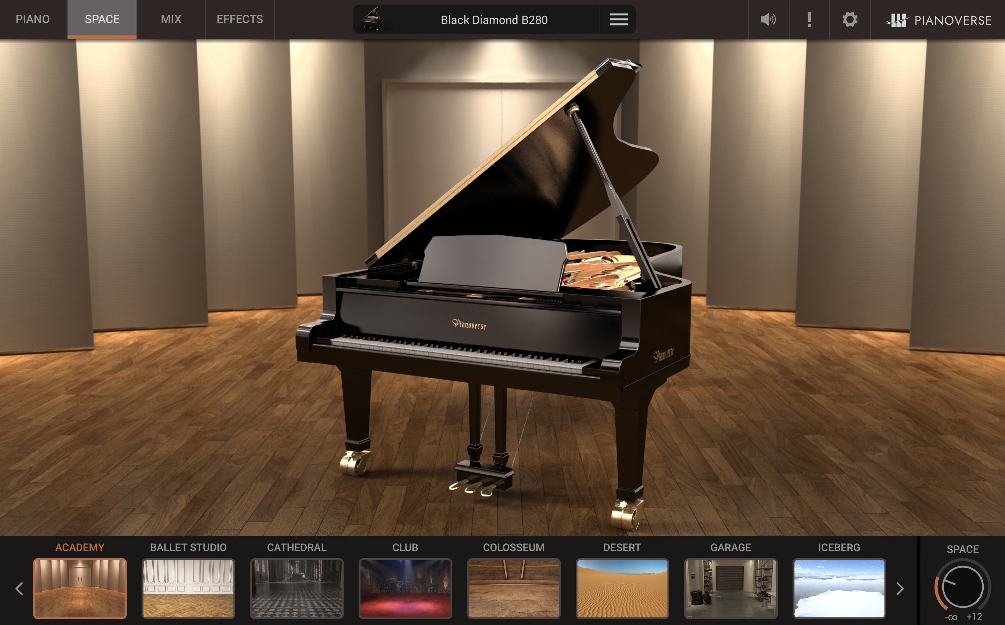 New Ik Mulitmedia Pianoverse Black Diamond B280 | PC/Mac | AU/AAX/VST | (Download/Activation Card)