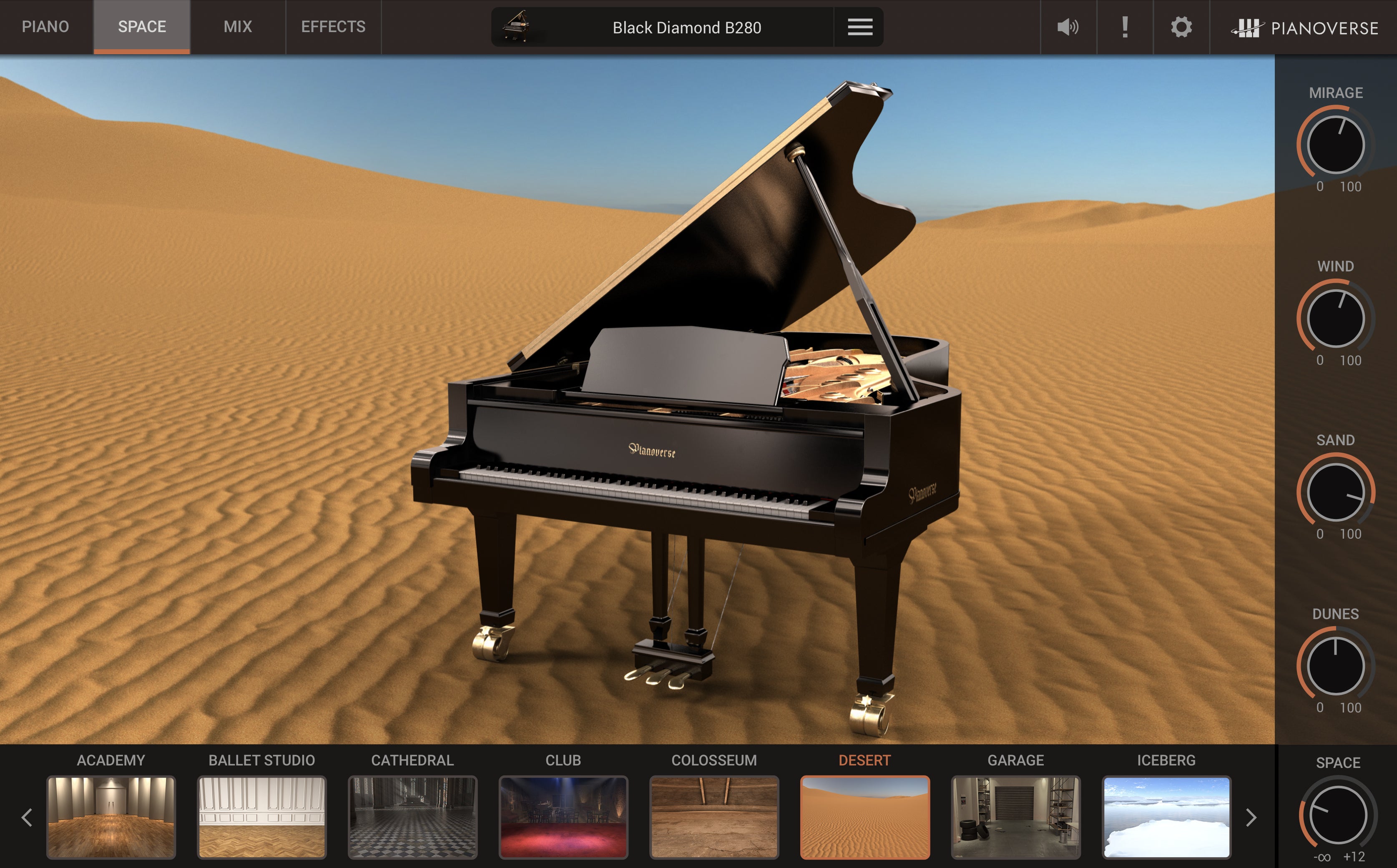 New Ik Mulitmedia Pianoverse Black Diamond B280 | PC/Mac | AU/AAX/VST | (Download/Activation Card)