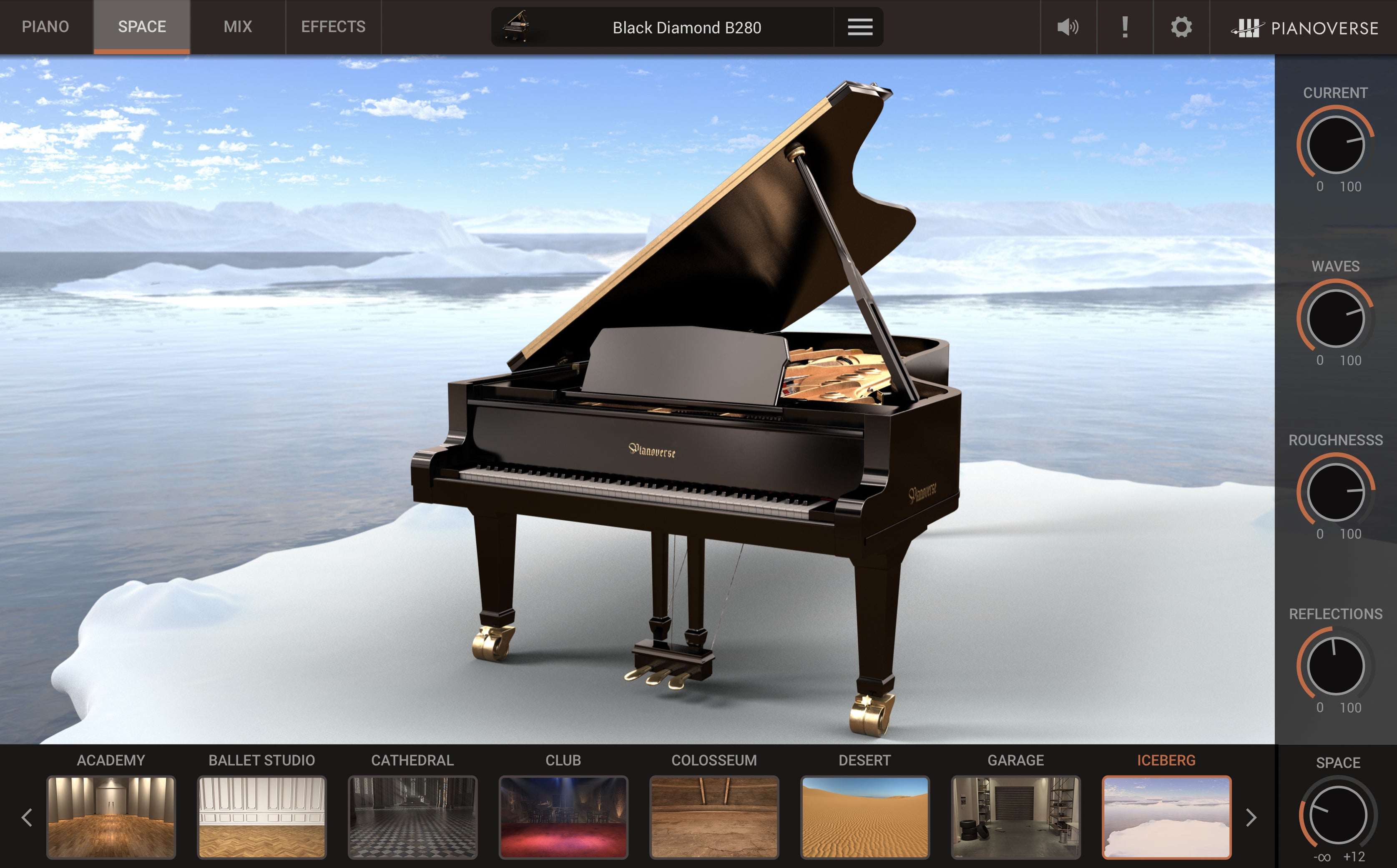 New Ik Mulitmedia Pianoverse Black Diamond B280 | PC/Mac | AU/AAX/VST | (Download/Activation Card)