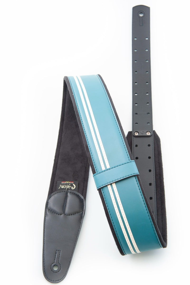 New Right On! Straps - Steady Mojo Race Teal | Guitar/Bass Strap | Extends up to 59"