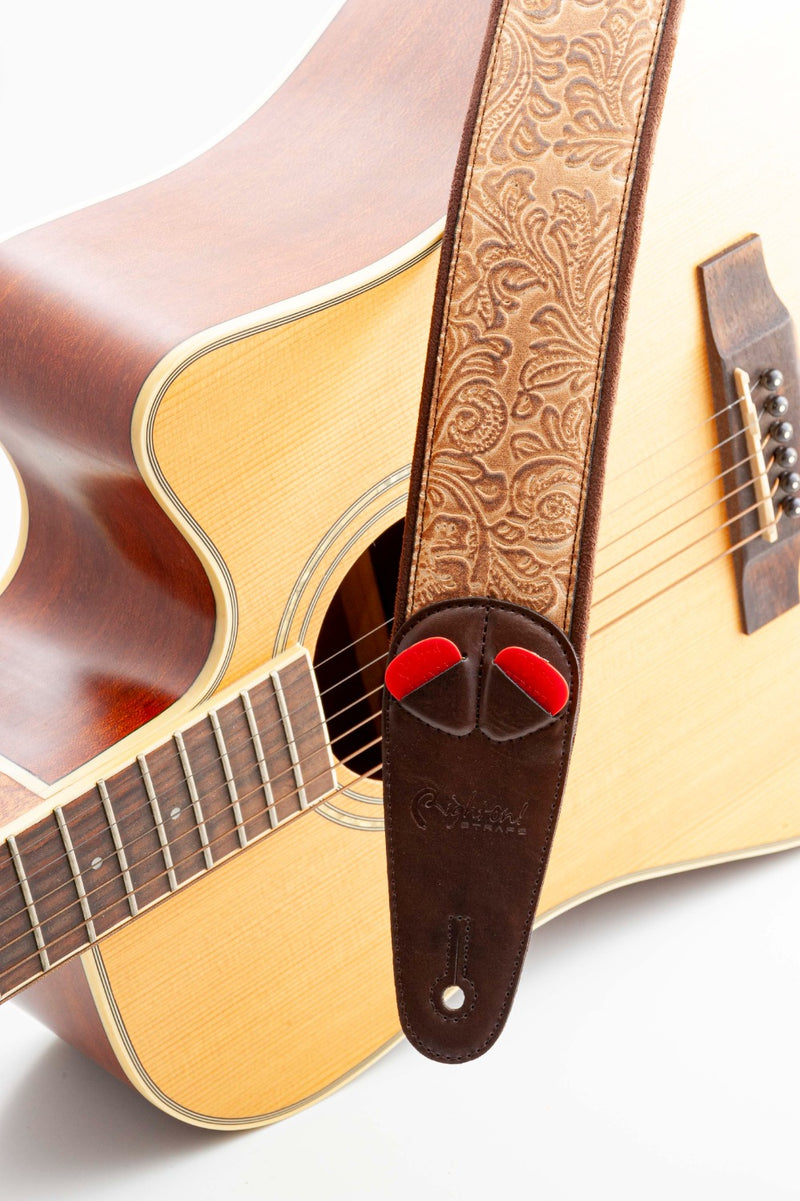 New Right On! Straps - Steady Mojo Sandokan Beige | Guitar/Bass Strap | Extends up to 57"