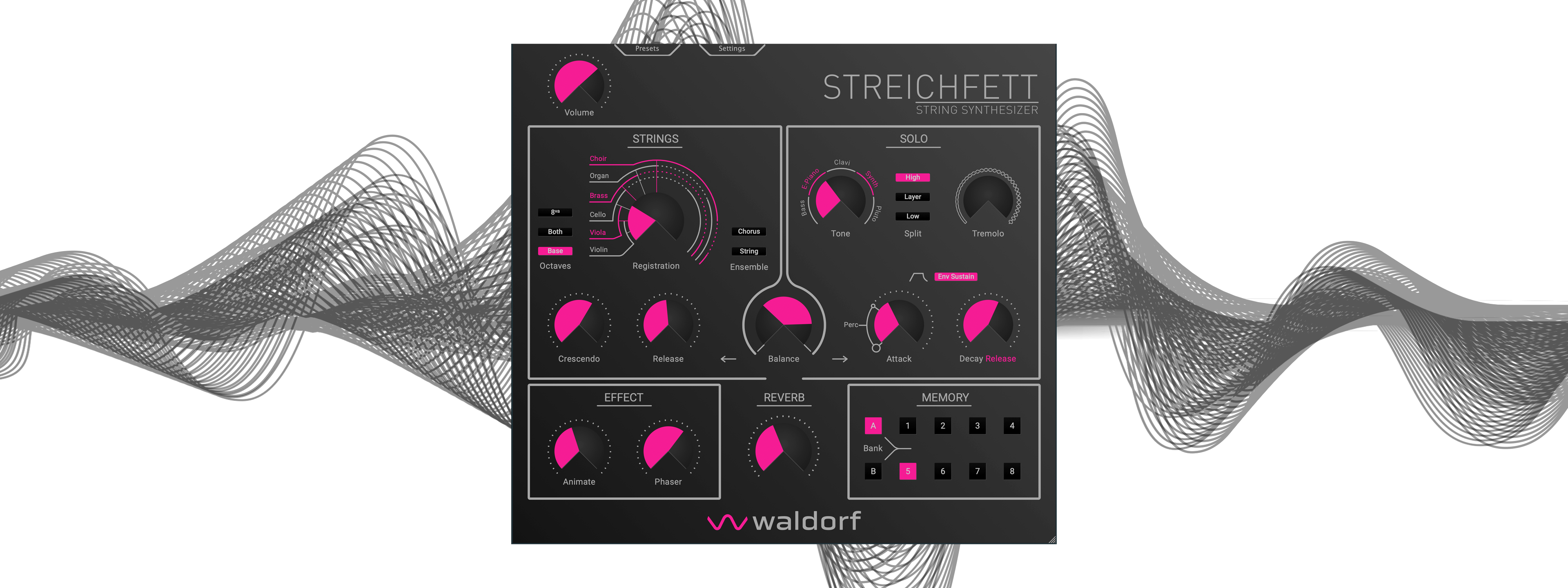 New Waldorf Streichfett MAC/PC Software VST AU AAX Virtual Instrument