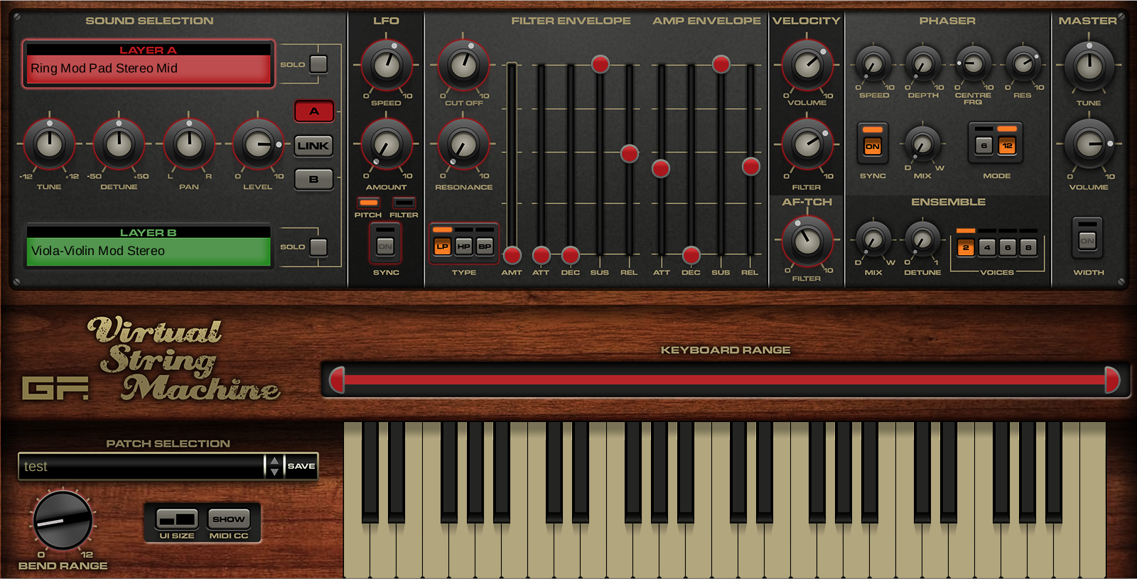 New GForce Virtual String Machine - VINTAGE STRING ENSEMBLES | AU/VST | Mac/PC | Download