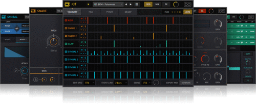 New UVI Drum Designer Modern Drum VI Software (Download/Activation Card)