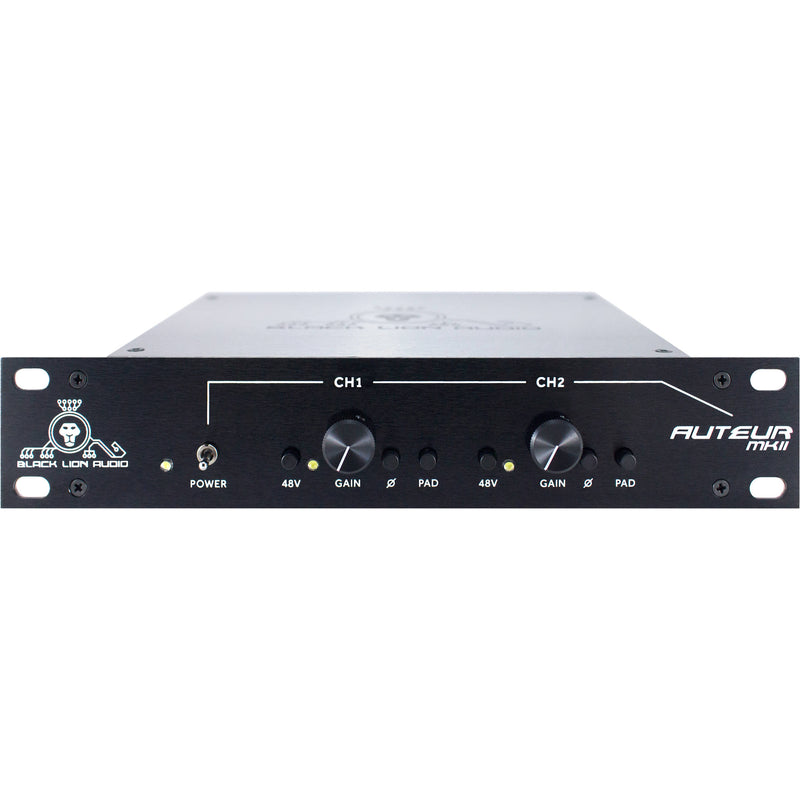 New Black Lion Audio Auteur MkII 2-Channel Microphone Preamp