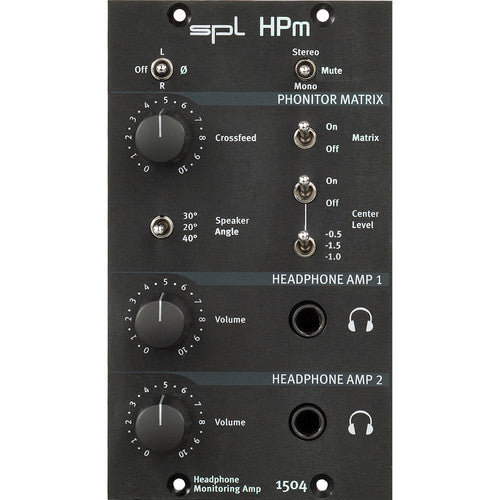 New SPL HPm Dual Headphone Monitoring Amplifier 500-Series Module 1504