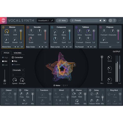 New iZotope VocalSynth 2 Upgrade from Music Production Suite - Vocal Resynthesis and Harmony Generation Software (Download/Activation Card)