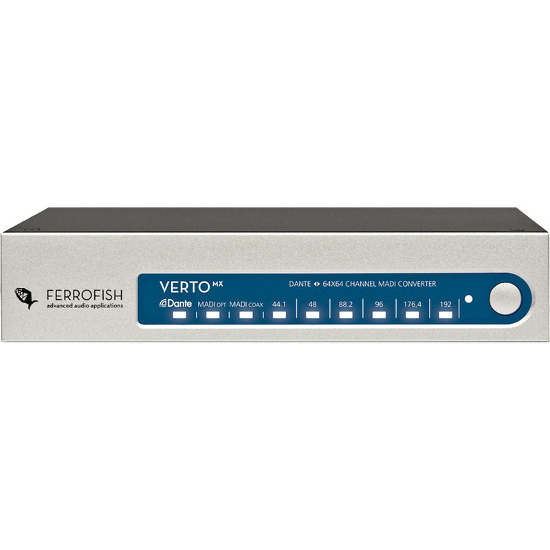 New Ferrofish VERTO MX 64 Channel MADI - DANTE Format Converter
