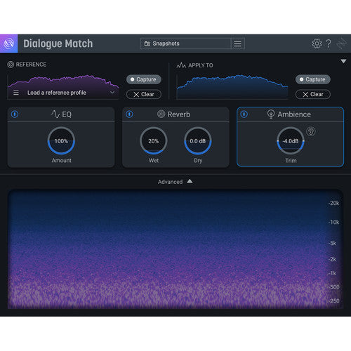 New iZotope Dialogue Match AudioSuite Software for Post Production EDU/Academic (Download/Activation Card)