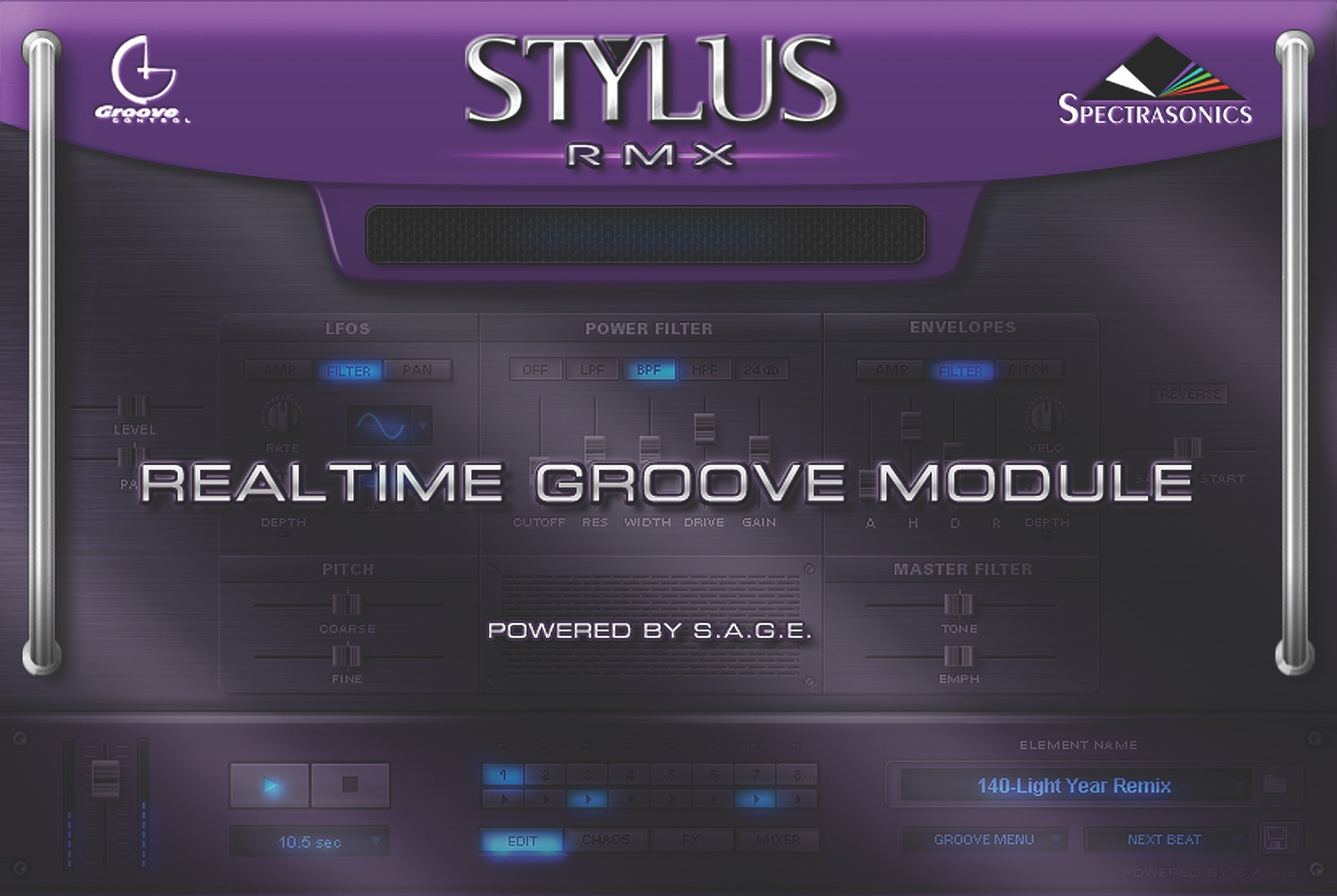 New Spectrasonics Stylus RMX Xpanded (Includes all 4 SAGE Xpanders) Groove Module VST AU AAX MAC/PC (Boxed)