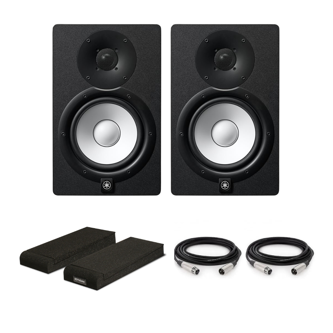 New Yamaha HS-7 Studio Monitors - Iconic White Woofer and Signature Sound of Yamaha (Pair)