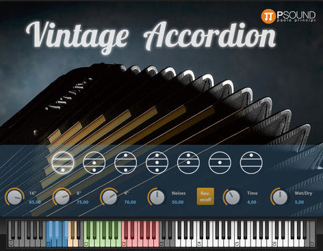 New PSound Vintage Accordion Virtual Accordion | Software | Mac/PC | AU/VST/AAX  (Download/Activation Card)