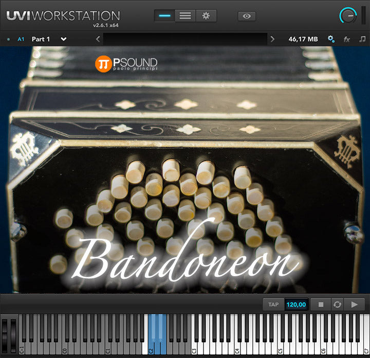 New PSound Bandoneon Virtual Vintage Bandoneon | Software | Mac/PC | AU/VST/AAX  (Download/Activation Card)