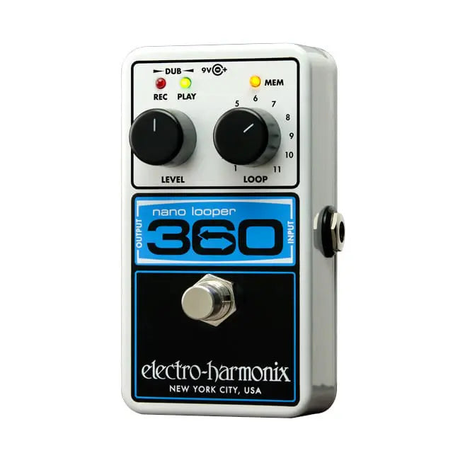 New Electro-Harmonix Nano Looper 360- Pedal Looper with 360 seconds of Loop Recording Time and 11 Storable Loops!