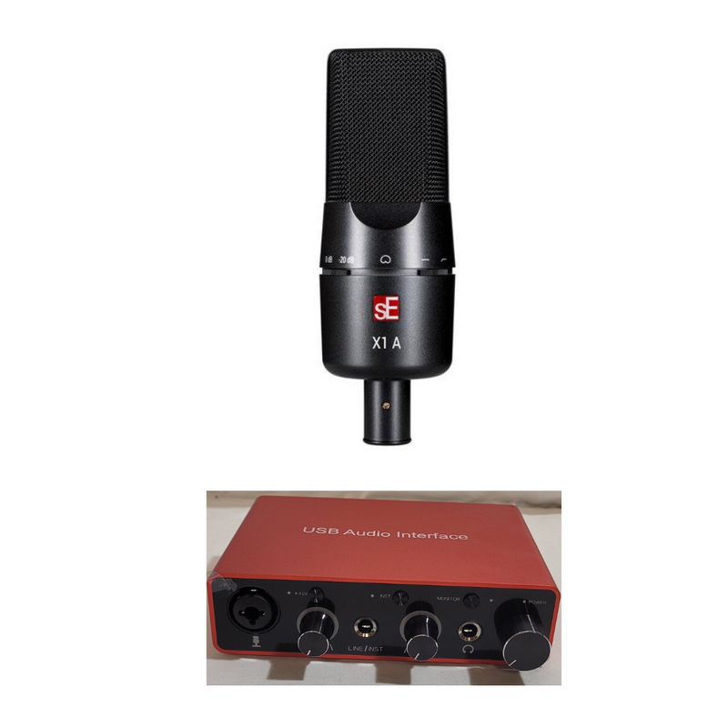 New sE Electronics X1A Cardioid Condenser Microphone Studio Vocal - Free Audio Interface
