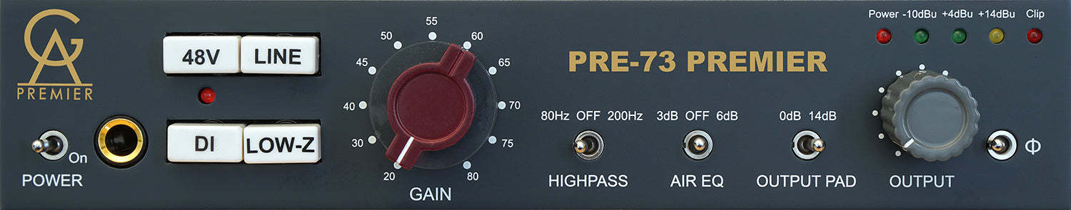 New Golden Age Project Pre-73 Premier | Vintage-Style Microphone Preamp - Brief description