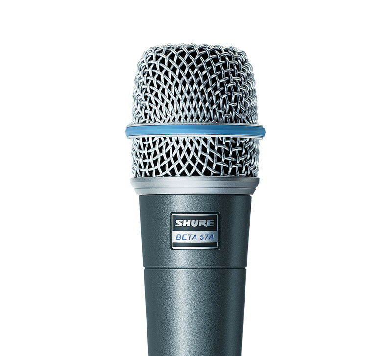 New Shure Beta 57A Dynamic Instrument Microphone Mic Bundle (Stand, Cable & Microphone)