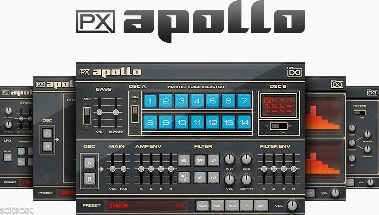 New UVI PX Apollo Vintage Analog Polysynth VI Software (Download/Activation Card)