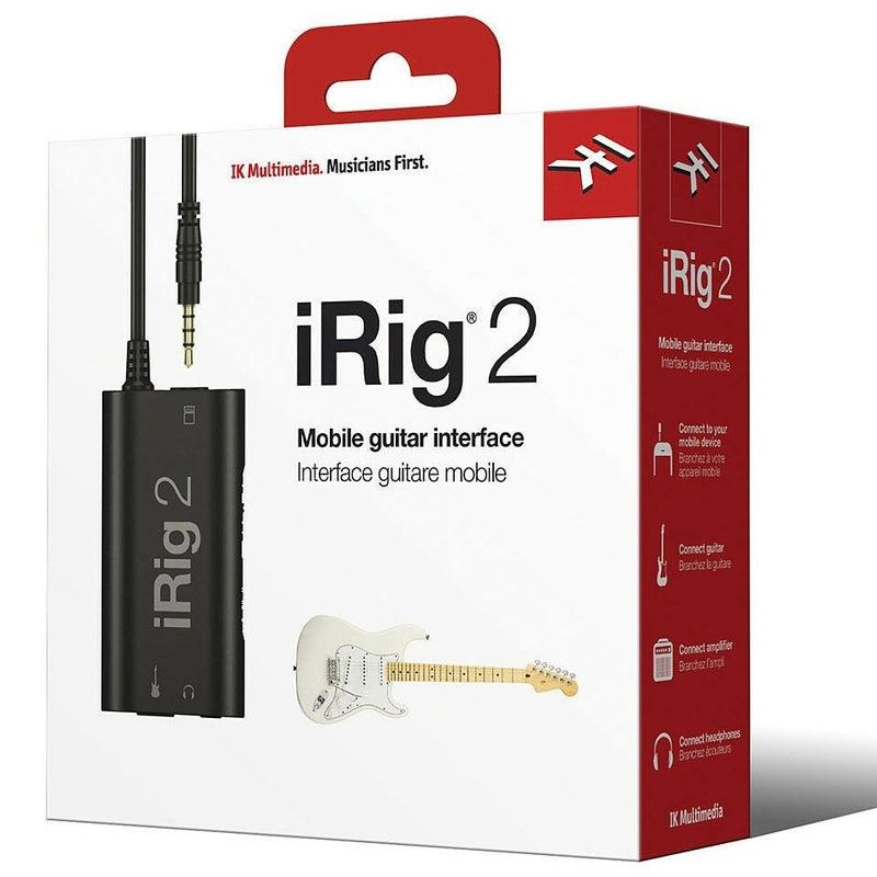 New IK Multimedia iRig 2 Guitar Interface for iOS and Mac