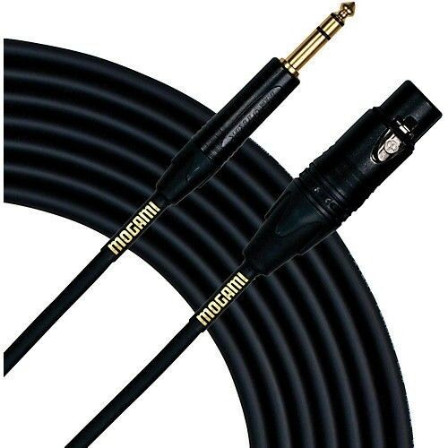 New Mogami Gold TRSXLRF-03 Balanced XLR Female to 1/4-inch TRS Male Patch Cable - 3 foot