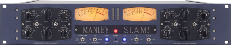 New Manley Labs SLAM! Stereo Limiter and Mic Preamp | MSLAM