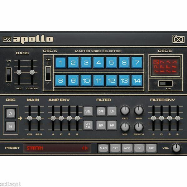 New UVI PX Apollo Vintage Analog Polysynth VI Software (Download/Activation Card)